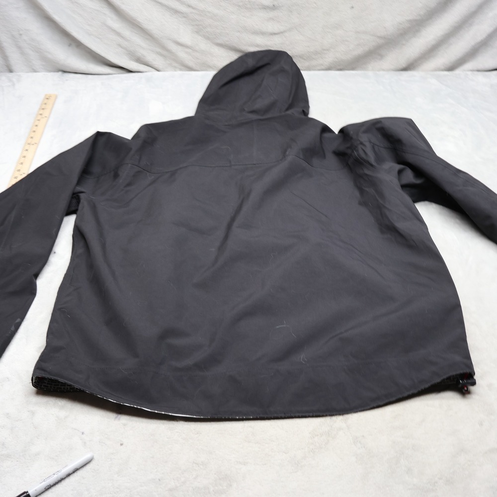 Carhartt Jacket Men Large Black Shoreline Vapor Storm Defender Hooded Waterproof - Picture 9 of 14